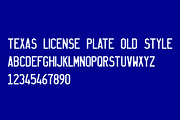 Texas Old style license plate font, a Sans Serif Font by frizio (Thumbnail 3 of 4)