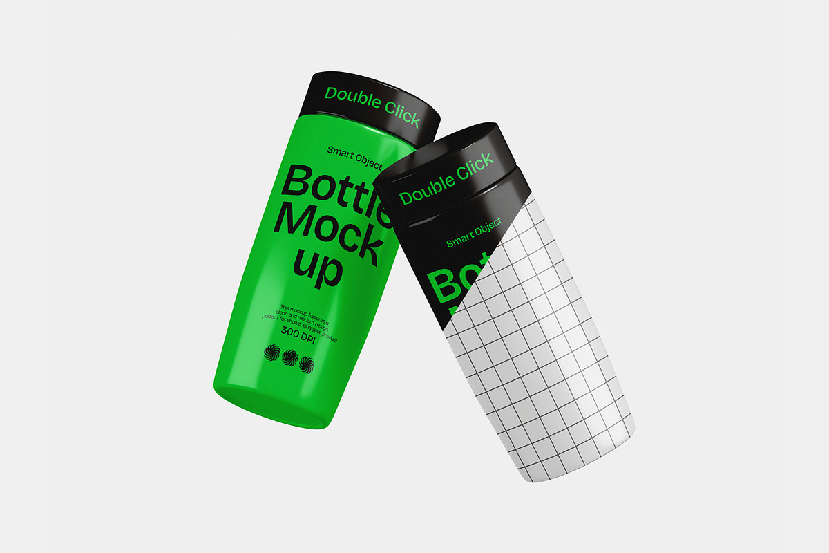 Plastic Bottle Mockup, a Cups & Container Mockup by Unerispace (Photo 2 of 3)
