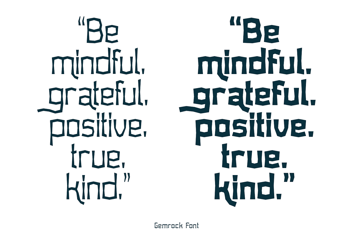 Gemrock Font Family, a Sans Serif Font by TypeClassHeroes (Photo 5 of 10)