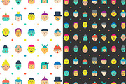 20 faces. Flat gesign., an Icon by Lera Efremova (Thumbnail 3 of 3)