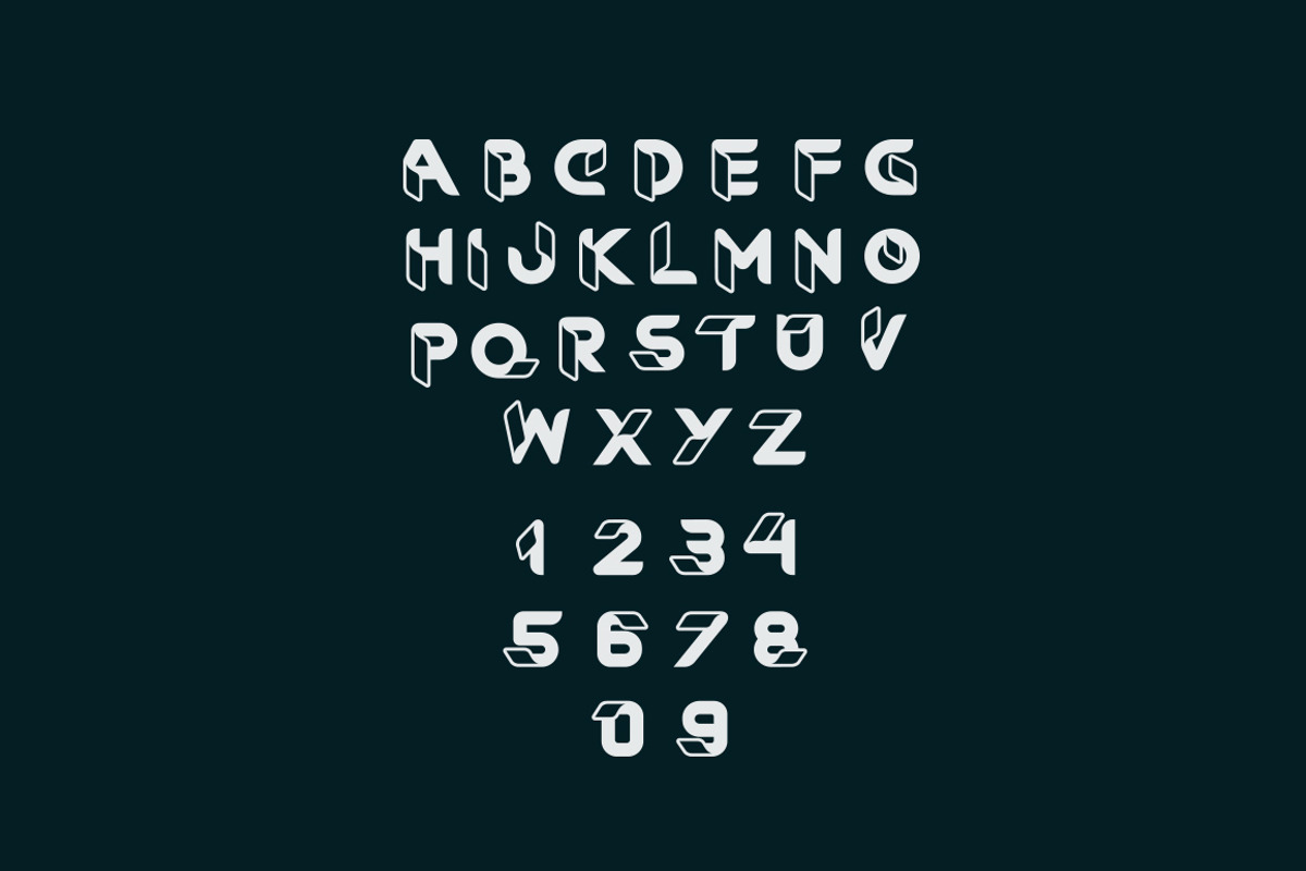 RibOne font preview 2