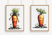 Cute Easter Carrot Clipart Png, an Illustration by Libby Wishes (Thumbnail 4 of 6)