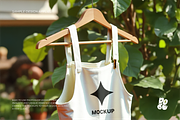 White Apron Mockup Set - Vol 2, a Household Mockup by DOBE Studio (Thumbnail 2 of 8)