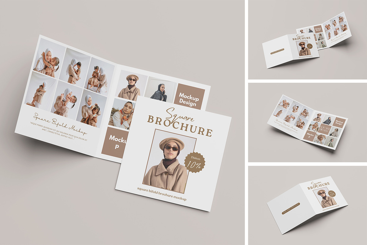 Square Brochure Mockup, a Brochure Template by Afif_studio (Photo 1 of 5)