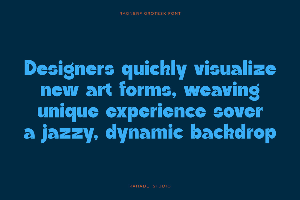 Ragnerf - Grotesk Bold Display Font, a Sans Serif Font by Kahade Studio (Photo 8 of 12)
