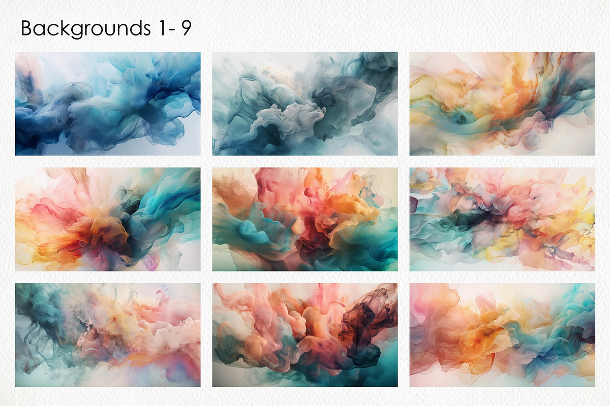 Abstract Liquid Backgrounds - Pastel, a Background Graphic by ArtIrisArt (Photo 3 of 13)