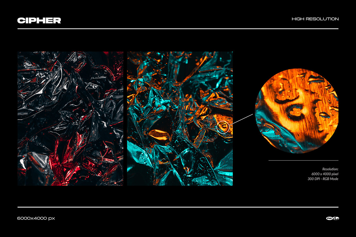 Cipher - Abstract Metal Foil Texture, a Texture Graphic by FLYERWRK (Photo 3 of 9)