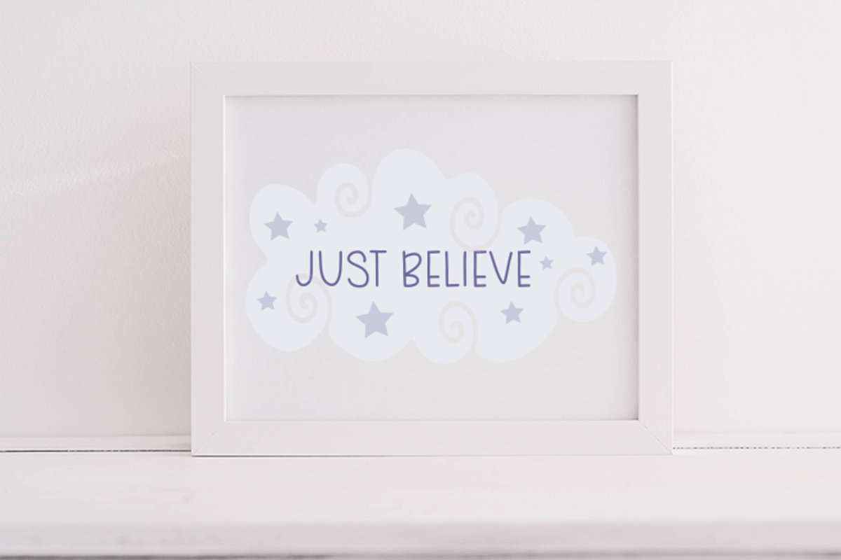 Dreamy Cloud, a Sans Serif Font by Carrtoonz (Photo 5 of 5)