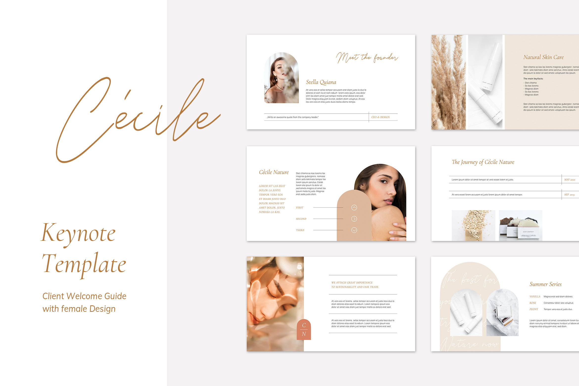 CÉCILE Keynote Client Welcome Guide, a Presentation Template by AgataCreate