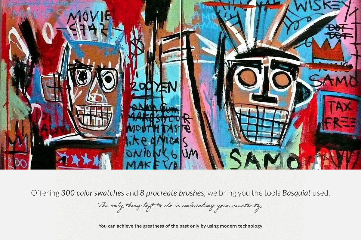 Basquiat's Art Procreate Brushes, a Brush Add-On by Digi Life (Photo 2 of 14)