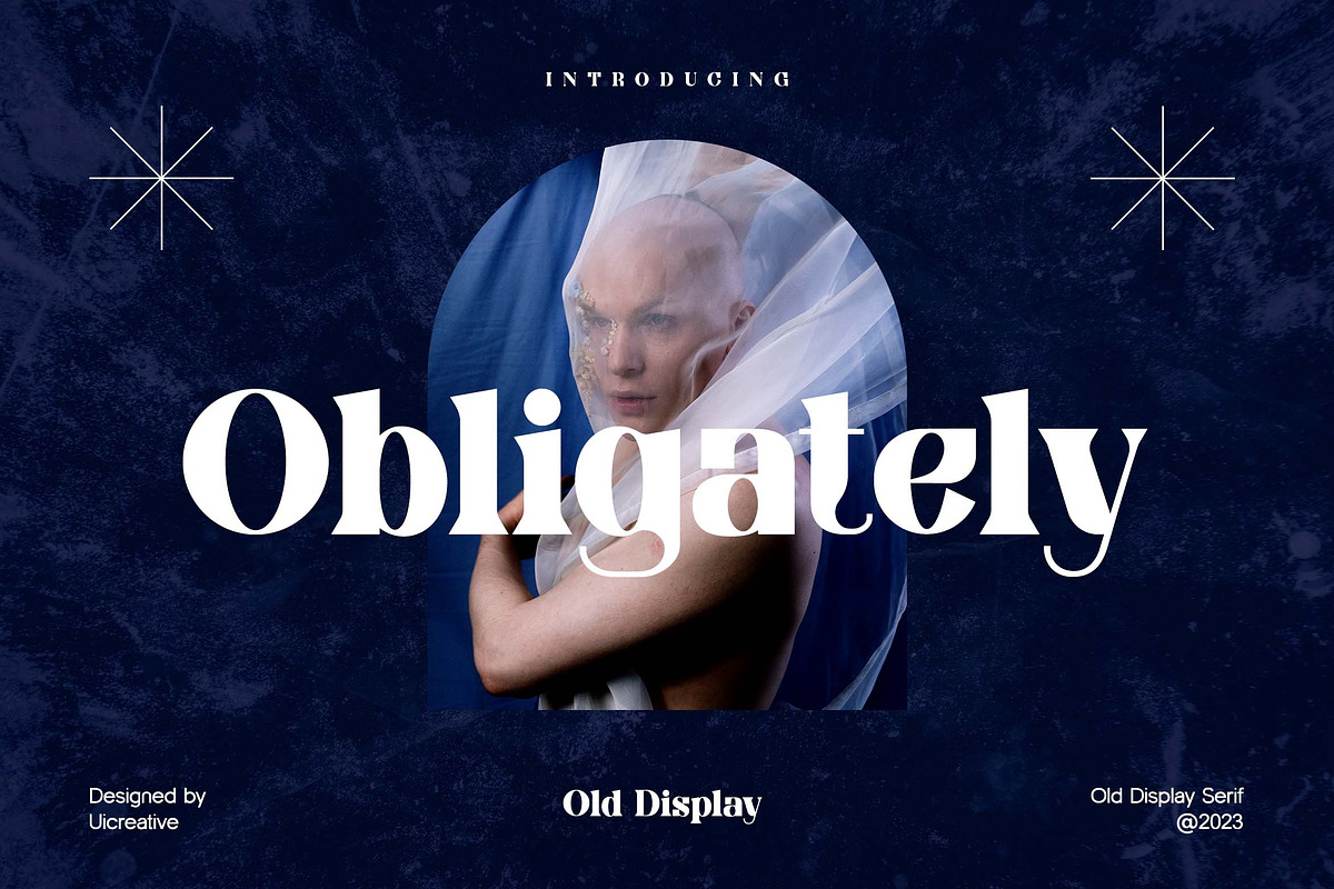 Obligately Old Display Serif Font, a Serif Font by UICreative (Photo 1 of 13)
