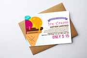 Ice Cream Psd Card Templates, an Invitation Template by Business Flyers (Thumbnail 2 of 2)