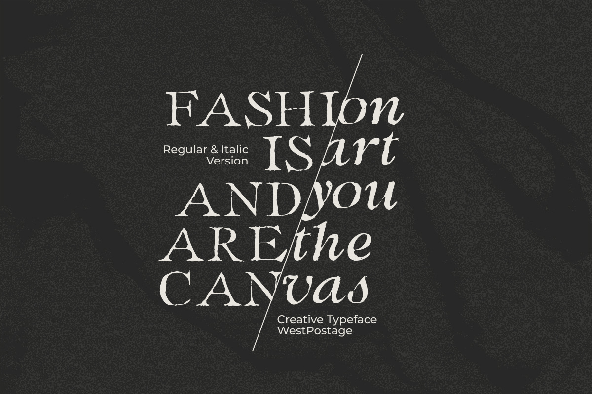 West Postage - Rough Sketch Serif, a Serif Font by Sarid Ezra (Photo 6 of 9)