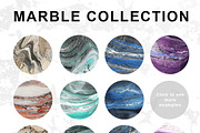 Marble stone textures + vector, a Background Graphic by harmonia_green_art (Thumbnail 2 of 4)