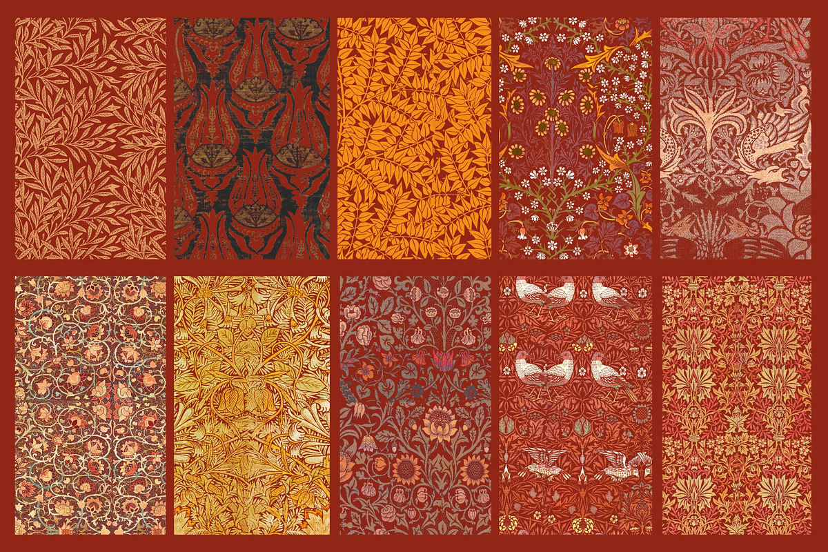 William Morris Vintage Pattern 6, a Graphic by ARTOZEN DIGITAL (Photo 8 of 10)