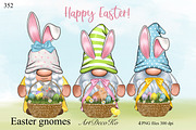 Easter Bunny Gnomes, Easter, a Decorative Illustration by DekoArt (Thumbnail 1 of 4)