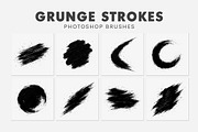 20 Grunge Strokes Photoshop Brushes, a Brush Add-On by AB-TheDesigner (Thumbnail 2 of 4)