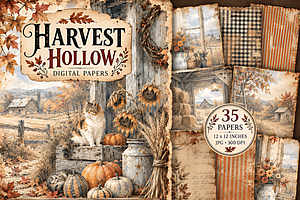 Harvest Hollow 12x12 Autumn Back