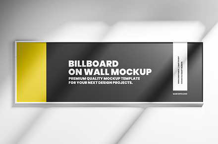 Wall Billboard Mockup, an Advertising Mockup by Se٧enStudio