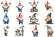 4th of July Gnomes Clipart Bundle, an Illustration by Pixels.Craft (Thumbnail 4 of 5)