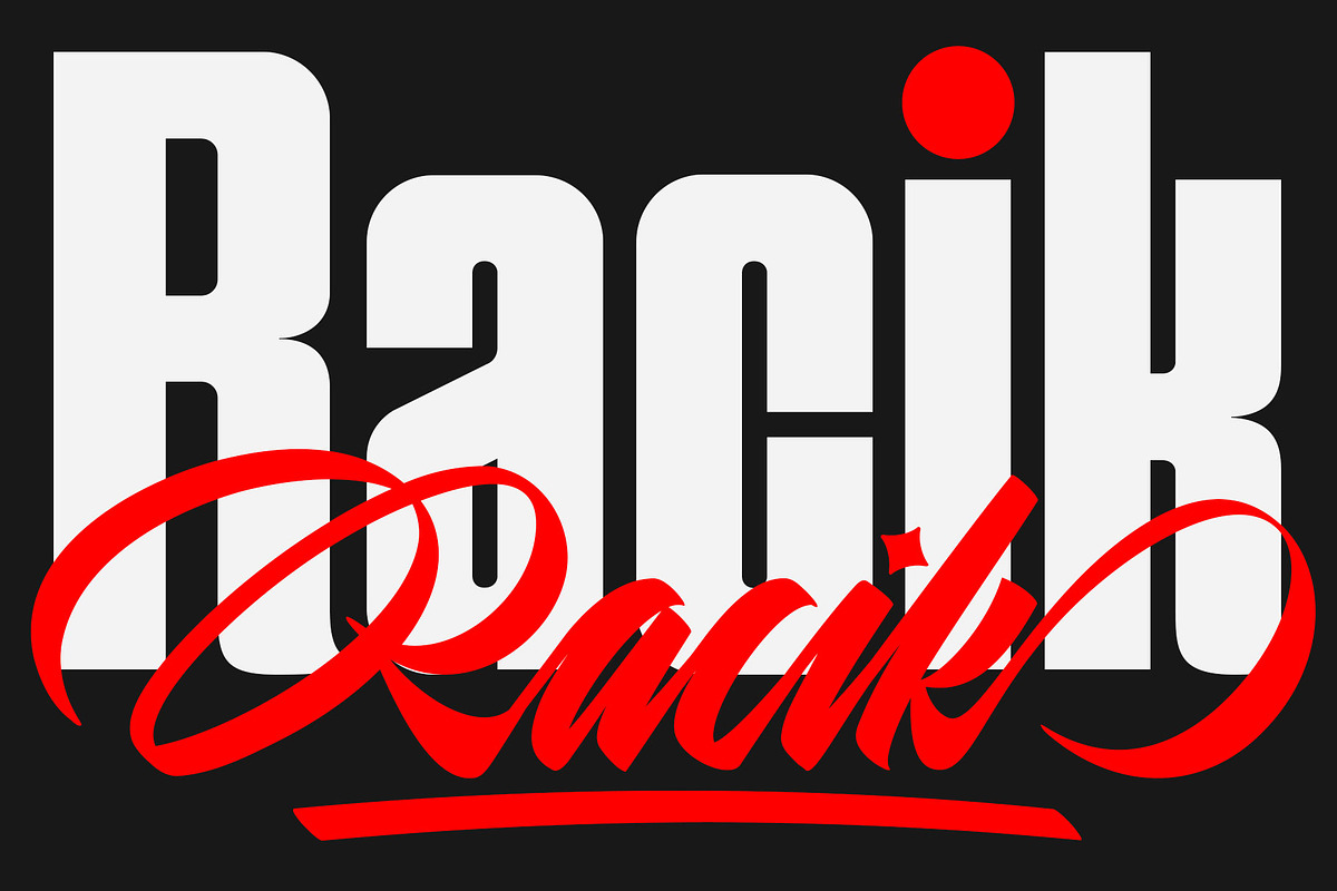Racik | Font Duo, a Script Font by Lemonthe (Photo 1 of 9)