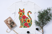 Flower Cat Png Sublimation Design, an Animal Illustration by Design Station (Thumbnail 3 of 7)