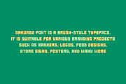 Sakurez - Round Brush Font, a Sans Serif Font by QR Design Studio (Thumbnail 5 of 7)