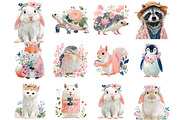 Whimsical Spring Animal Clipart, an Illustration by DreamArtGraphic (Thumbnail 3 of 4)