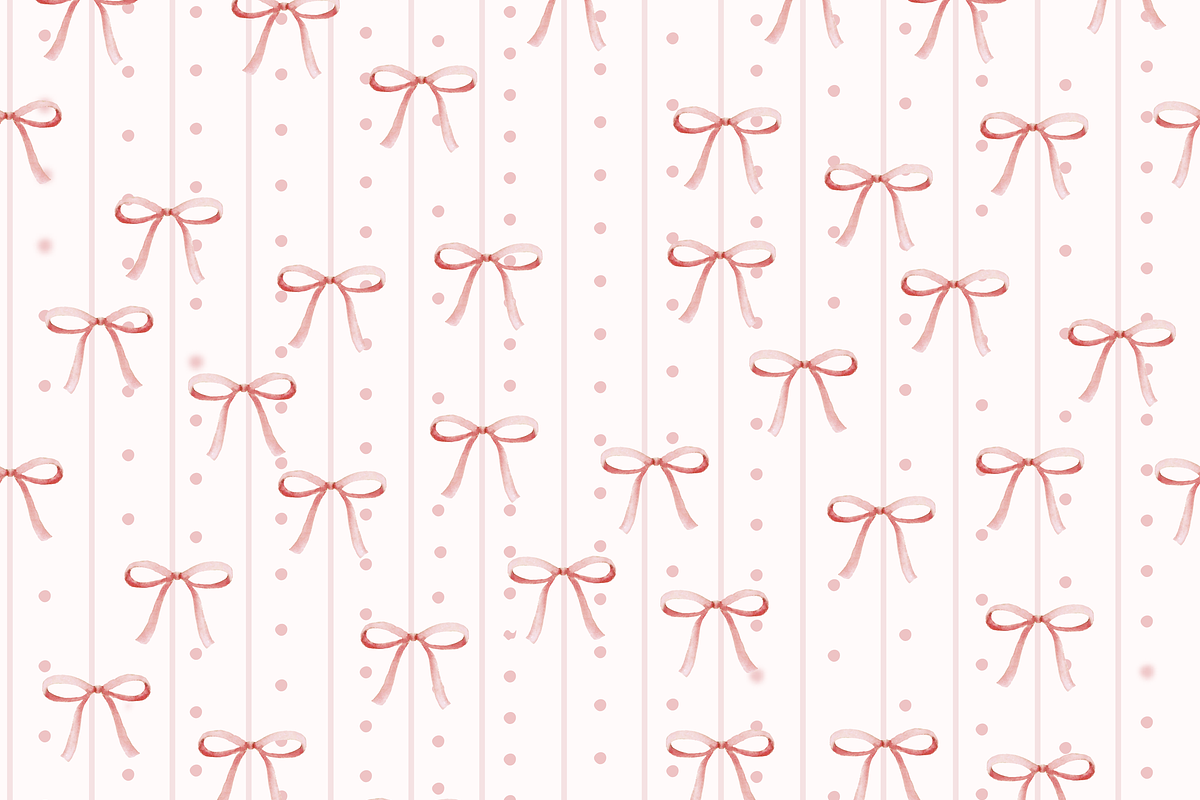 Lottie's Lace Pink Bows Set of 6, a Pattern Graphic by Amy Lynn Grover (Photo 5 of 6)