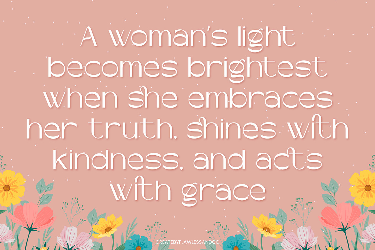 Amoura - Beauty Sans Serif Font, a Sans Serif Font by Flawless And Co (Photo 4 of 10)