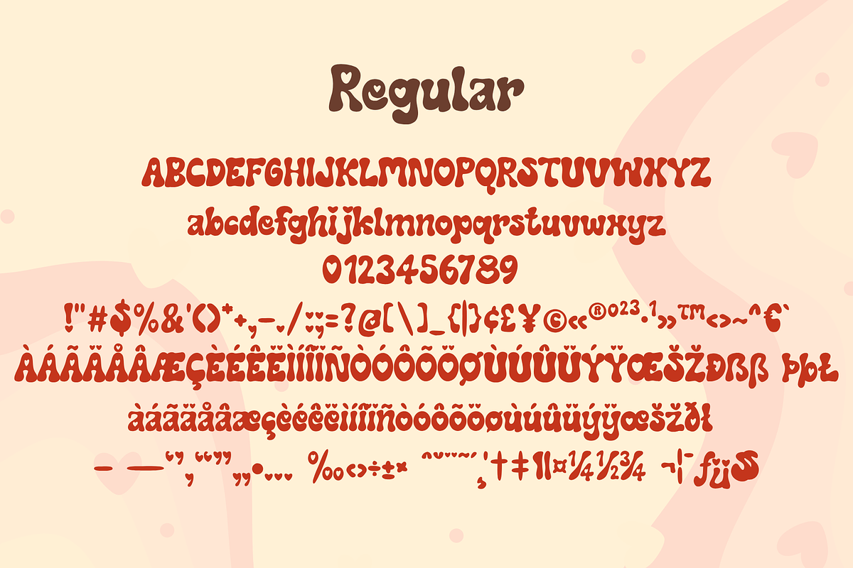 Retro Lovey - Valentine’s Day font, a Handwritten Font by Brown Cupple (Photo 7 of 8)