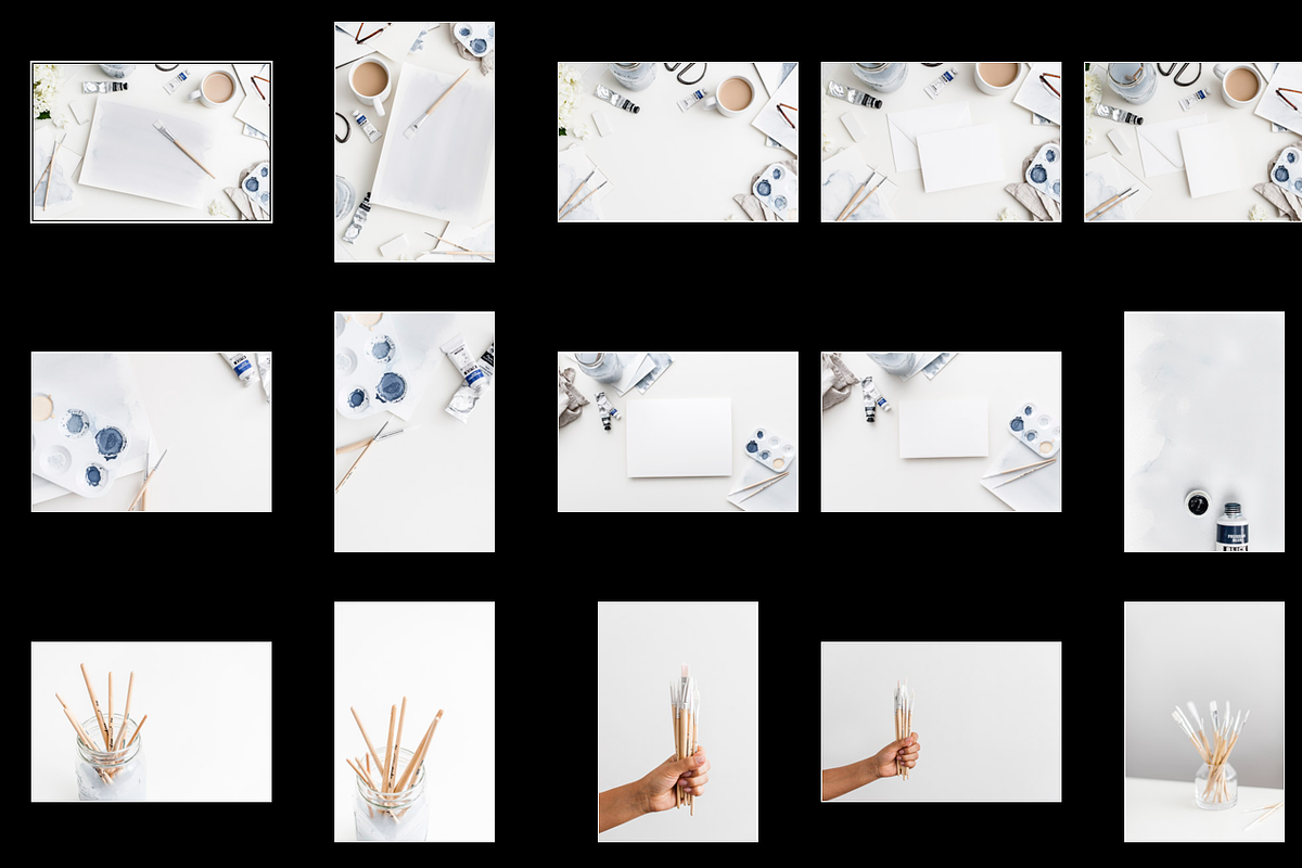 Blue Watercolors Stock Photo Bundle, a Product Mockup by Styled Stock House (Photo 3 of 4)