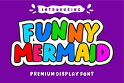 Funny Mermaid, a Handwritten Font by Fourteen Letter (Thumbnail 1 of 7)