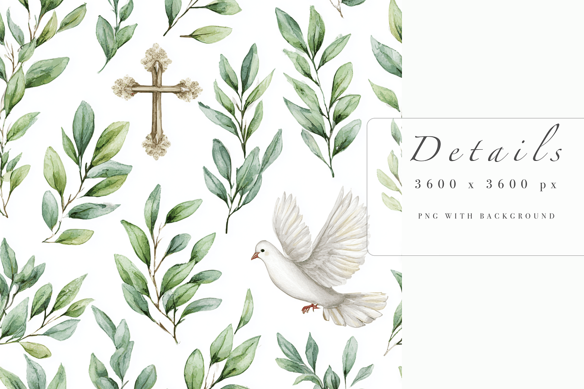 Christian Seamless Pattern, a Pattern Graphic by Pati Charm Studio (Photo 5 of 7)