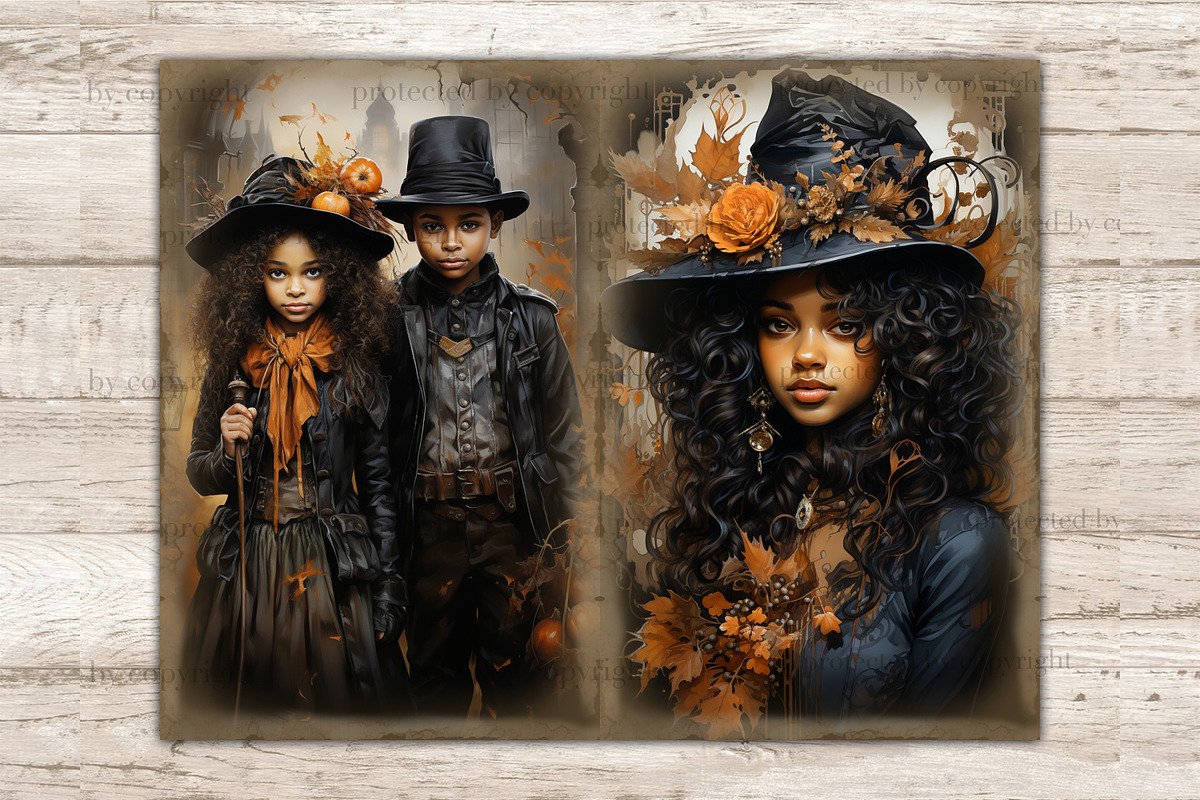 Victorian Junk Journal Kit | Autumn, a Person Illustration by GlamArtZhanna (Photo 4 of 9)