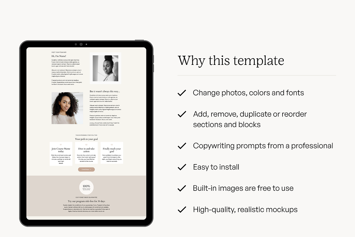 ThriveCart Sales Page Template, a Landing Page Template by Pixel & Flow (Photo 7 of 8)