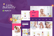 Little Butterfly Kids Shopify Theme, a Shopify Template by ThemesRain (Thumbnail 1 of 3)