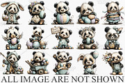 Whimsical Easter Panda Clipart PNG, an Illustration by Canvas Craft (Thumbnail 3 of 7)