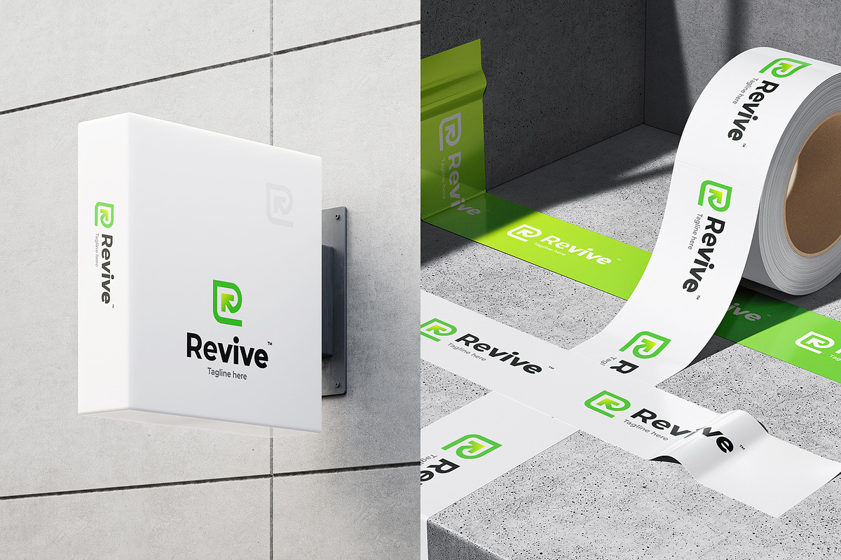 Minimal R Wordmark Logo, a Branding & Logo Template by Dipak Dheer (Photo 5 of 6)