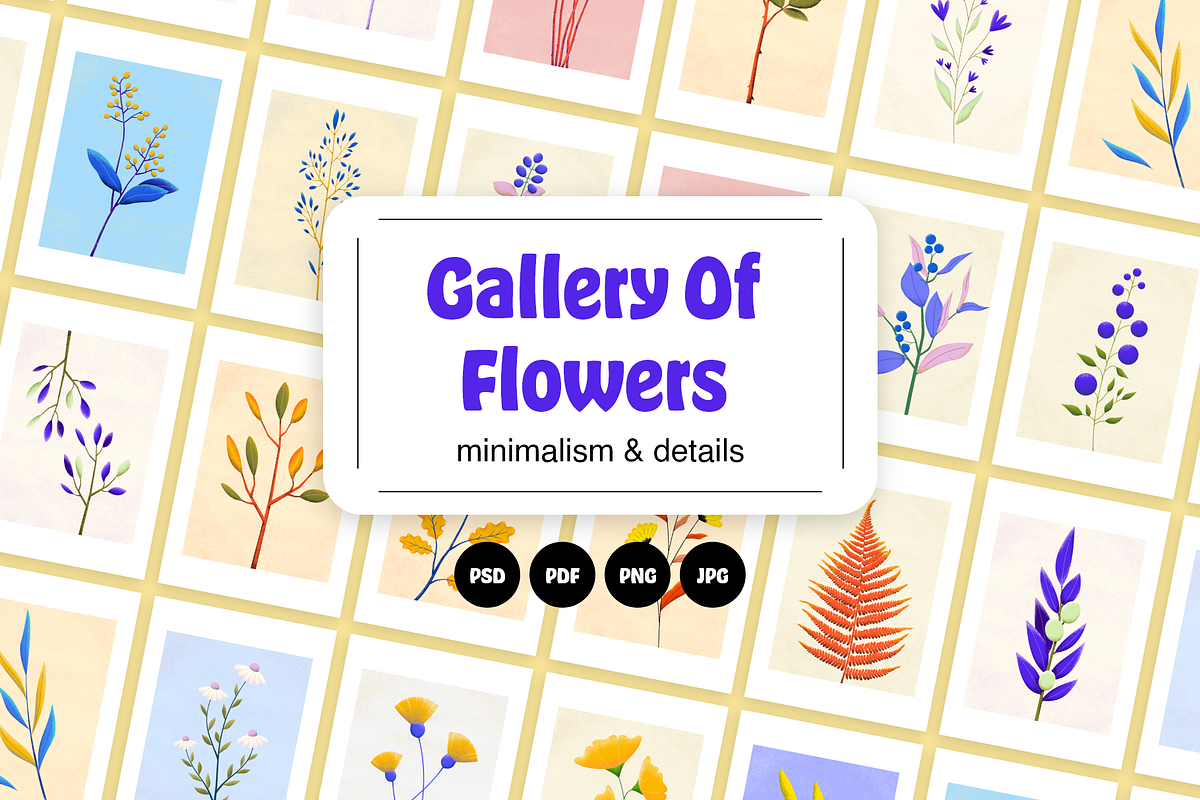 Floral Art Prints – Ready-to-Print, a Graphic by GraphicCo (Photo 1 of 12)