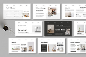 Interior Portfolio Presentation, a Presentation Template by MightyDesign