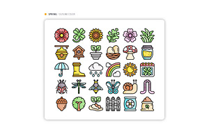 Spring Icon Set