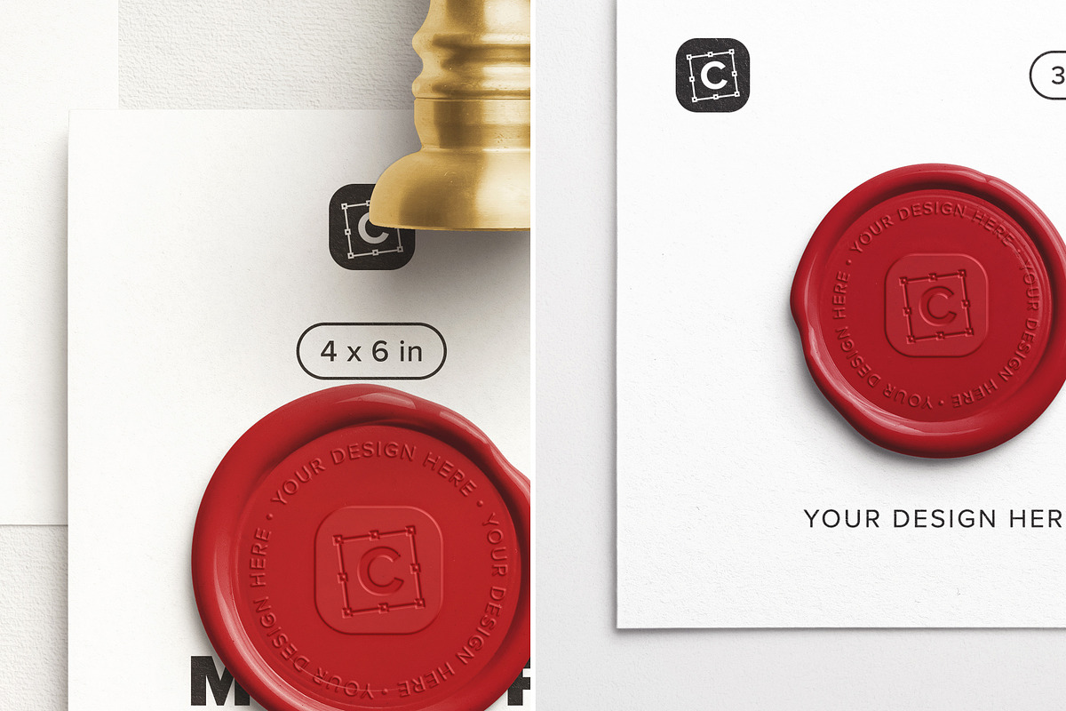 Wax Mockup Set - Sampler Edition, an Advertising Mockup by Custom Scene (Photo 7 of 8)