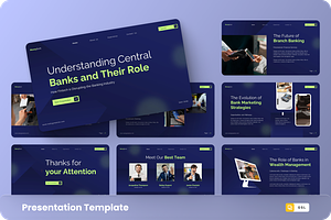 Money Bank - Bank Google Slide, a Presentation Template by GraphauseProject