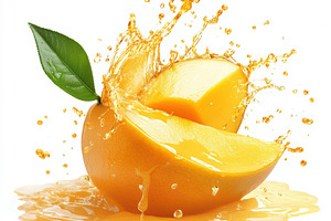 Orange juice splash fresh citrus fru, a Food & Drink Photo by Pixeness Studio