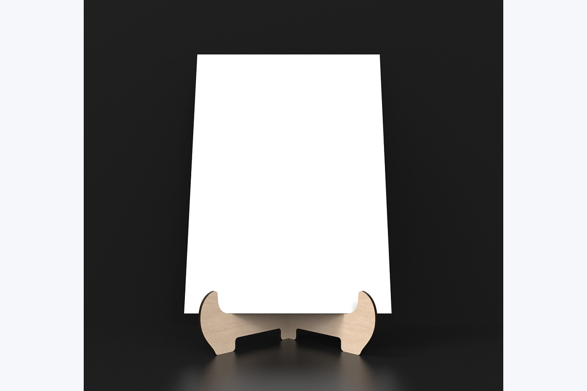 Easel Display Stand Laser Cut Files, an Object Graphic by ThemeXDigital (Photo 3 of 7)