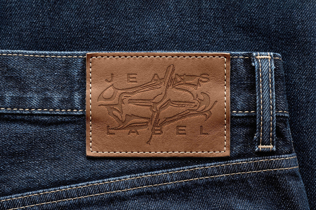 Jeans Label Mockup, a Bottom Mockup by Design Squad (Photo 1 of 4)