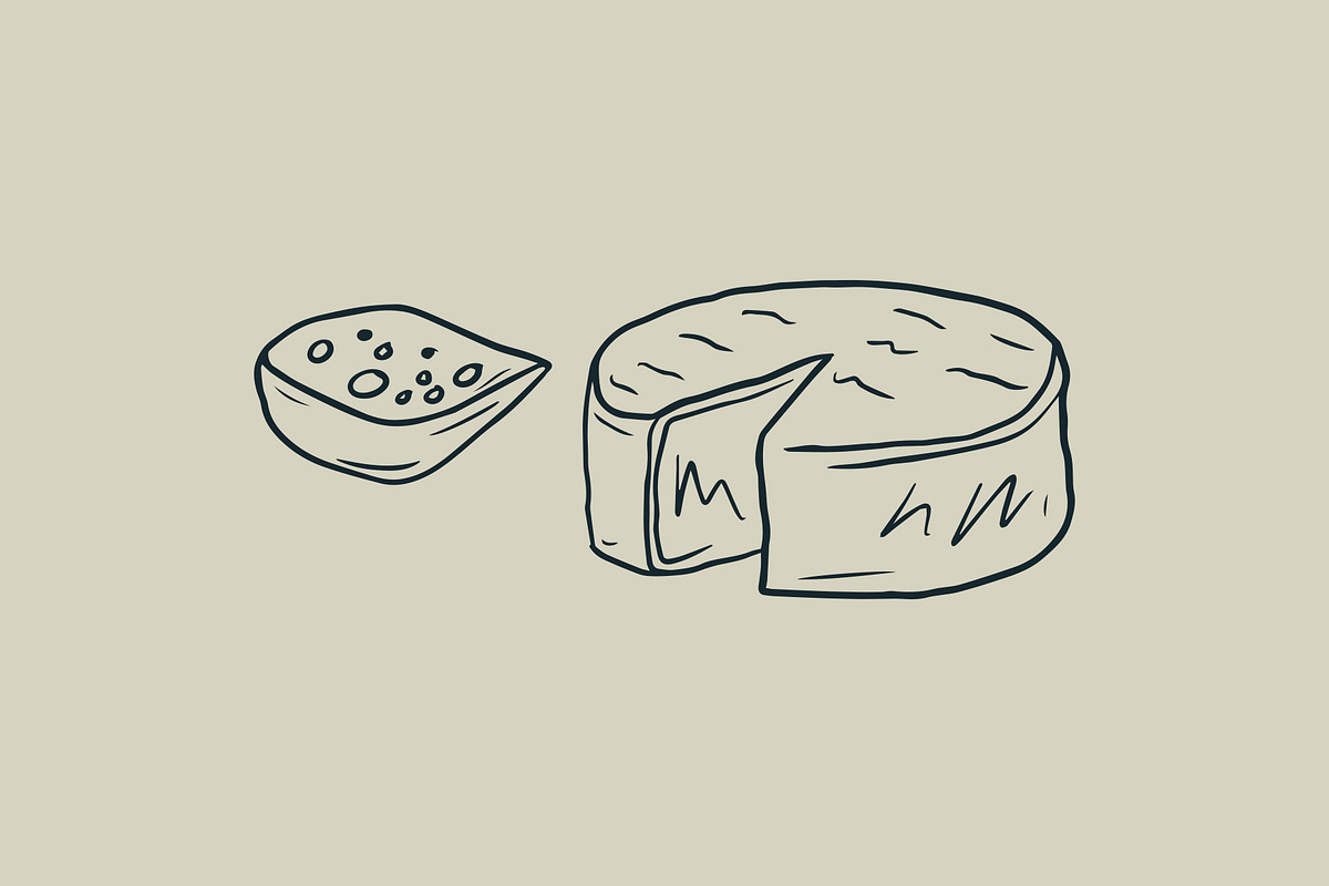 Vector Cheese Graphics, an Illustration by Dorey Kronick Art&Design (Photo 3 of 22)
