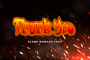 Flame Fire Display Font, a Sans Serif Font by Haws.std (Thumbnail 6 of 6)