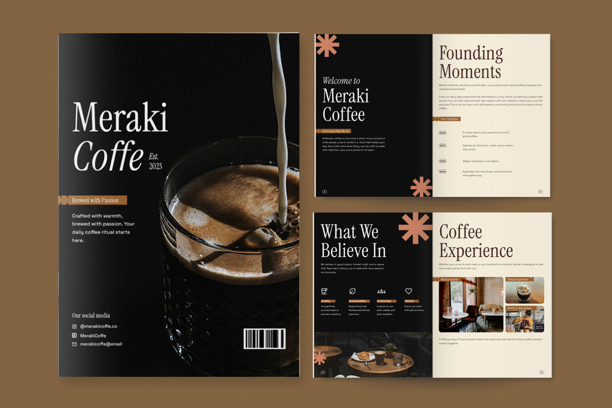 Premium Café Marketing Brochure, a Brochure Template by twinstd (Photo 4 of 6)